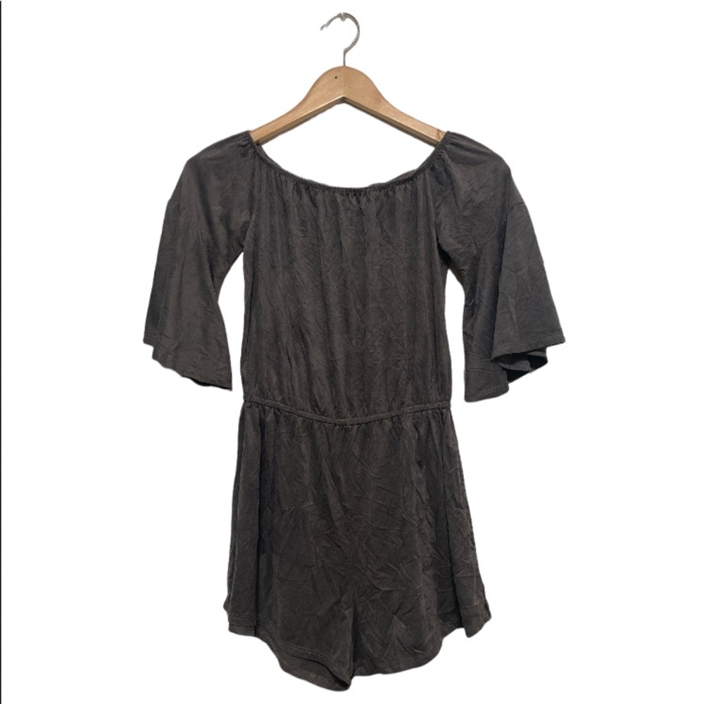 Wide Sleeve Off Shoulder Romper